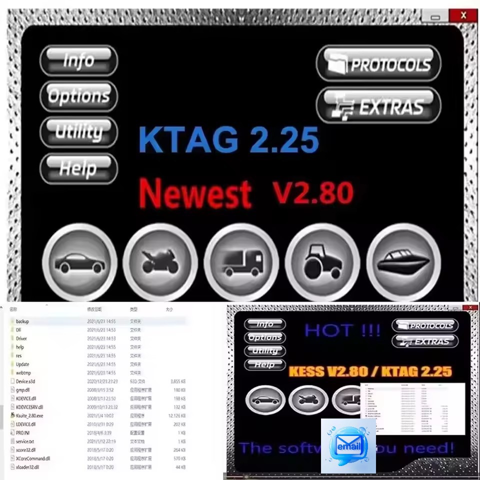 Tractor Implement - Ktag 2.25/V7.020 & Ksuite 2.80 software