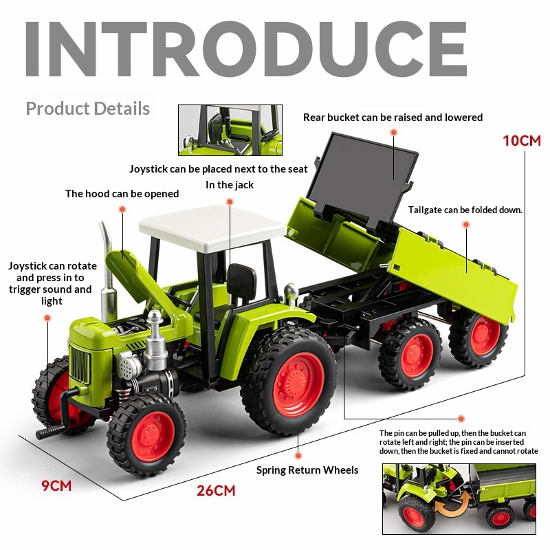 Agriculture Farming In Goa - Model van een landbouwtrekker van metaal