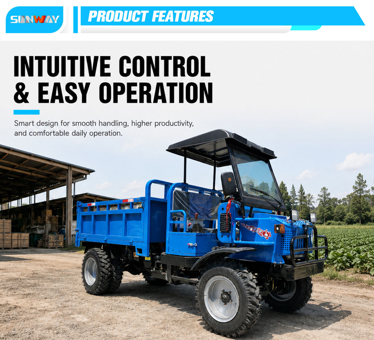 Fabriekslevering 800CC 4WD UTV - Agriculture Farming Vehicles recensie en prijs